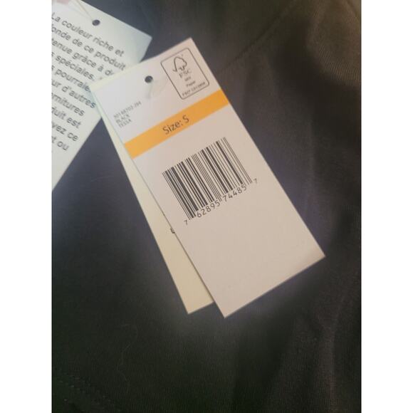 Frayed Jeans Tessa Back Slit Mock Neck Top – Women’s Small – Black – NWT - Picture 7 of 11